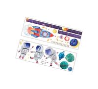 YARNOW Space Theme Height Chart Room Wall Decal Removable Growth Ruler