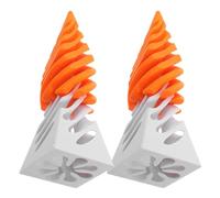 YARNOW Spiral Cone Fidget Set Material 2pcs with Unique Impossible Pyramid Design for Desktop Decoration and Stress Relief in Office Or Living Room
