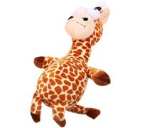 YARNOW Squeaky Plush Dog for Small Dogs, Leopard and Giraffe Shapes, Soft Plush Material, Designed to Iq and Provide Fun Chewing Experience