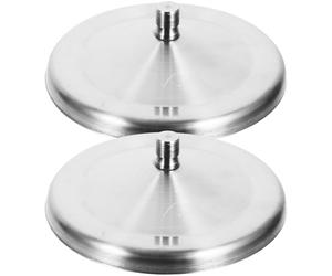 YARNOW Stainless Steel Reusable Cup Lids, 2pcs, 10 cm Diameter, Dustproof, Universal for Coffee, Tea, Beer Mugs & Wine Glasses, Silver