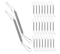 YARNOW Stainless Steel Spring Clips Versatile Compatibility 50pcs Space-saving Design for Rabbit Water Bottles and Small Animal Cages with Pet Water Bottle Holders for Outdoors