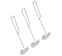 YARNOW Stainless Steel Spring Coil Whisk Set, Handheld Mixer 3pcs Manual for Beating, Stirring, and Mixing Eggs, Cream, and Batter for Home Kitchen Use