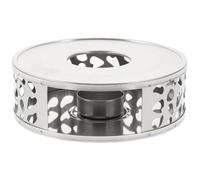 YARNOW Stainless Steel Teapot Warmer Base Tea Stove Warmer with Candle Holder, Portable and Lightweight for Tea House and Meeting Room Use