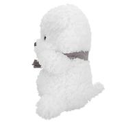 YARNOW Stuffed Dog Wear Resistant Plush Animal for Cute Decorative for Bichon Frise Design for Cuddling and Desktop Decor