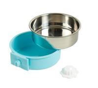 YARNOW Sturdy Stainless Steel Hanging Cat Food Dish Designed for Kittens and Puppies with Easy Maintenance and Indoor Use