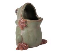 YARNOW Succulent Holder Flower Pot Ceramic Green Vintage Style Desktop Planter for Cactus and Plants Home Office Decor