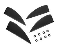 YARNOW Surfboard Paddleboard Replacement Fin 134Mm Black Plastic Detachable Water Divider Tail Fin Stabilizer for Sup Kayak Stand Up Paddleboarding Accessories