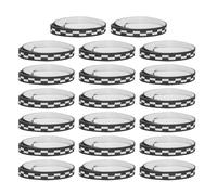 YARNOW Table Tennis Paddle Edge Protector Tape with Abrasion Resistance and Ongoing Paddle Protection Self-adhesive Black 20pcs Racket Edge Covers Suitable for Training and Competition