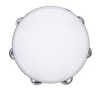 YARNOW Tambourine with Double Row Metal Jingles Smooth Wood Frame Percussion Instrument for Preschool Music Education Handheld Rhythm for Dance and Coordination Development