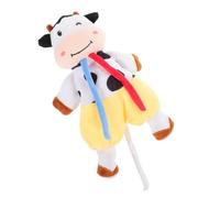 YARNOW Teething Toy Bib Newborn Toys Months Soft Cartoon Cow Sensory Teether Sound