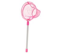 YARNOW Telescopic Fishing Net with Durable Wear Resistant Mesh Aluminum Alloy Handle for River and Lake Use Pink Colored Bug Catching and Fish Tank Net for Outdoor Family Activities