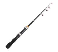 YARNOW Telescopic Folding Fishing Gear for Beginners Emergency Kits Portable Travel Fishing Pole for Hiking Camping Adventures