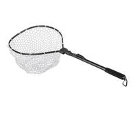 YARNOW Telescopic Folding Fishing Landing Net with Aluminium Alloy Pole and Rubber Mesh Space-saving Collapsible Design Suitable for Boat Fishing the Shores