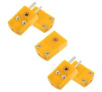 YARNOW Thermocouple Connector with Rugged Plastic Structure and Simple Installation 5 Sets Type K Male Female Adapter Reliable and Convenient Replacement for Multimeters and Rtd Circuits