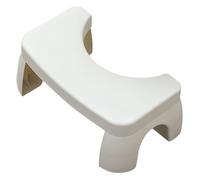 YARNOW Thickened Plastic Toilet Stool with Non-Slip Base Household Foot Stool for Bathroom with U-Shaped Design Multipurpose Sitting and Stepping Aid for Adults