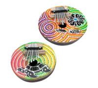 YARNOW Thumb Piano Mini Kalimba for Beginners Cokernut Shell Design Notes Finger Piano Music Plaything for Boys and Girls and Adults to Learn and Play Music at Home Outdoor Events Random Random Color