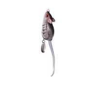 YARNOW Topwater Rat Fishing Lure 4.5cm 10.5g Barbed Freshwater Artificial Swimbait for Sea and River Fishing, Mouse Simulation Hard Bait with Long Throw Hook