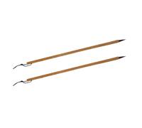 YARNOW Traditional Calligraphy Brush 2Pcs Fine Tip Long Handle for Copying Scriptures and Beginners Ink Drawing