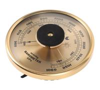 YARNOW Traditional Insert Dial Barometer 108Mm with Hygrometer and Thermometer, Wall-Mounted Multifunctional Weather Gauge for Indoor Temperature, Humidity, and Atmospheric Pressure