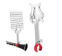 YARNOW Trumpet Lyre Clip Iron Music Holder for Marching Band Compatible with Wind Instruments Easy Attachment Firm Grip for Sheet Music Angle for Optimal Visibility