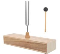 YARNOW Tuning Fork Wooden Resonance Box Instrument Tuner for Acoustics Vibration Science Experiment Teaching Random Color