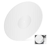 YARNOW Turntable Mat to Protect Records 12 Inch Acrylic Vinyl Record Pad White Non-slip Design and Reduce Vibrations for Dj Equipment and Home Use
