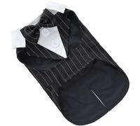 YARNOW Tuxedo Polyester Black Stylish Dog with Bow Tie and Decorative Buttons Formal Suit for Valentine's Day or New Year's Eve Celebrations for Pet Dogs