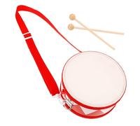 YARNOW Two-sided Hand Playing Drum Wooden Boys and Girls Snare Drum Kit Educational Percussion Instrument for Boy Girl Classroom Use Adjustable Strap