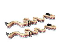 YARNOW Ukulele Strap 2pcs Braided Webbing Guitar Shoulder Strap Small Guitar Sling Ethnic Style Rainbow Pattern Sturdy Practical Ukulele Accessory for Home and Outdoor Use Music Lovers