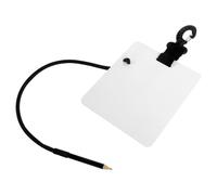 YARNOW Underwater Writing Board for Divers and Underwater Enthusiasts Lightweight Abs Diving Whiteboard with Swivel Clip and Pencil Waterproof Dive Writing Gear