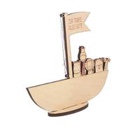 YARNOW Unique Baptism 's Ark Money Clip Wooden Ornament Boy Girl Christening Money Box Custom Birthday Souvenir