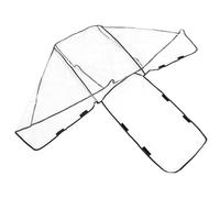 YARNOW Universal Double Stroller Rain Cover View Protects from Rain Eva Material Fits Rear and Front Seats Going