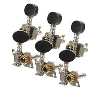 YARNOW Universal Guitar Tuning Pegs Acoustic Folk Guitar Accessories with Open Gear Design for Precise String Tuning Sturdy Instrument Parts Suitable for Beginners and Professionals