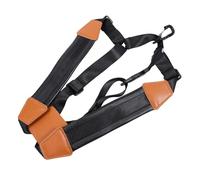 YARNOW Universal Saxophone Harness Double Shoulder Strap for Professional and Junior Saxophone Players, Made of Sturdy Metal and Leather, Easy to Put and Designed to Prevent Neck