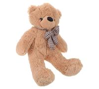 YARNOW Unstuffed Plush Bear Shell with Zipper for DIY Filling Soft Brown Semi-finished skin for Stuffed Animal Large Cuddly Plush Cover for Creative and Play