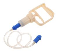 YARNOW Vacuum Pump for Cupping Air Pump Manual Plastic Silicone Cupping Cups with 80cm Extension Hose Beige for Body Massage Spa Wellness and Travel