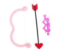 YARNOW Valentine S Cupid Bow and Arrow Set with Heart Glasses Comfortable All-night Wear Cosplay Costume Accessories for Party Photo Props and Role Play Supplies