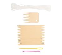 YARNOW Versatile Wood Weaving Loom Board Set Big Eye Knitting Needles Weaving Boards for Shuttle Machines Sturdy Craft Weave Tools