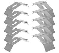 YARNOW Vertical Blind Brackets 30Pcs Metal L-Shaped Clamps Curtain Support Brackets Heavy Duty Ceiling Fixation for Skylight and Sheer Blinds