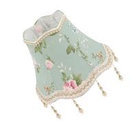 YARNOW Vintage Beaded Lampshade for Table Lamps with Cloth and Iron Material, Sturdy Construction and Simple Installation, for Home Use or Study with Romantic Beads Design