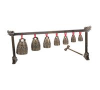 YARNOW Vintage-style Chinese Instruments Chime Zinc Alloy Single-layered Bell for Office Decoration Enhancing Focus and Improving Hand-eye Coordination