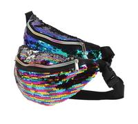 YARNOW Waist Bag with Adjustable Strap 2pcs for Women Mermaid Sequin Polyester Material, Handsfree Convenience, Comfortable Fit, Stylish Design for Party and Outdoor Activities
