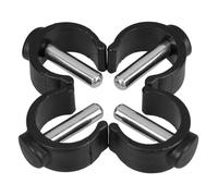 YARNOW Walking Stick C-Shape Latch Clamps 4 Pcs with Metal Reinforced Thermoplastic Rubber for Adjustable 22Mm Tube Commode Chairs and Shower Accessories