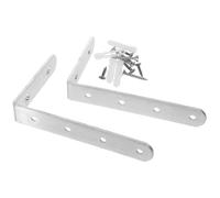 YARNOW Wall Anchors Creating 2pcs Baby Proofing a Furniture, Safety Stainless Steel Anti-tip Brackets and Secure Wardrobe Bookcase Environment