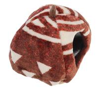 YARNOW Warm Brown Cotton Hamster Bed Nest for Small Pets like Rats and Parrots, Breathable and Comfortable Hideout Suitable for Outdoor and Other Places You Want