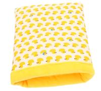 YARNOW Warm Cotton Sugar Glider Pouch Small Pet Sleep Bag for Hamster Guinea Pig Hedgehog and Ferret Cozy Hideout Yellow Duck Pattern