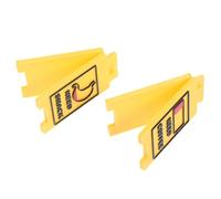 YARNOW Warning Signs Mini Desk Plaques Double-Sided Yellow Plastic Tabletop Indicators with Humorous Messages for Office Workspace Decor 2Pcs