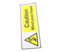 YARNOW Watch Your Head Sign Low Warning Sticker Caution Sign for Overhead Spaces Watch Your Head Caution Low Overhead Warning Decal