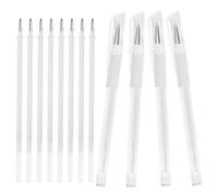 YARNOW Waterproof Not Easy to Deform or Break with Fine Point White Eyebrow Mapping Pen, Long Serving Life, Plastic Material for Professional Salon Use for Surgery Practitioners