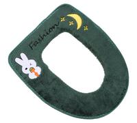 YARNOW Waterproof Random, Seat to with Pad Plush Zipper Toilet Cover Easy Clean and Skin-Friendly, Assorted Colour Padded Toilet Seat for Color Household Use